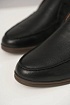 Кожаные лоферы с меховой стелькой Loro Piana Open Walk - Black