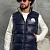 Утеплённый жилет Moncler синего цвета
