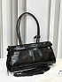 Кожаная чёрная сумка Prada Naplak Premium 32x15x11 см