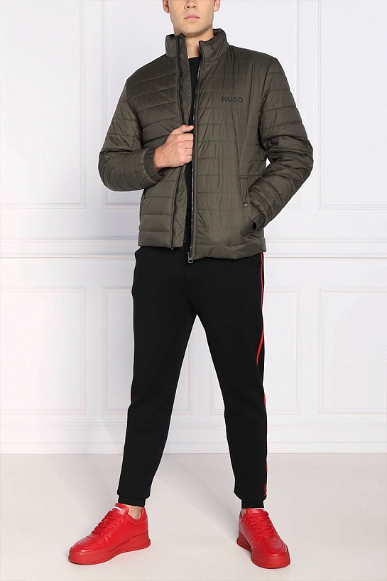 Мужская зелёная куртка Hugo Boss