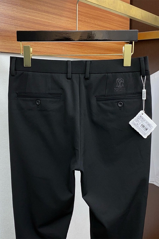 Мужские чёрные брюки Brunello Cucinelli Premium