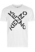 Белая мужская футболка с принтом Kenzo
