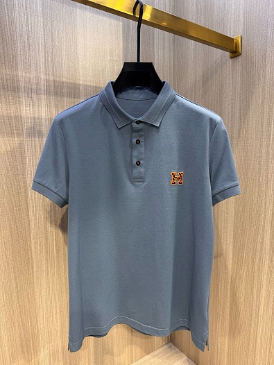 Мужское поло Hermes Premium - Blue   
