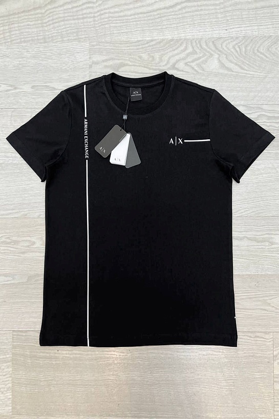Мужская тёмно-синяя футболка Armani Exchange