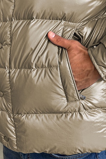 Мужской пуховик Moncler Maya 70 - Beige   