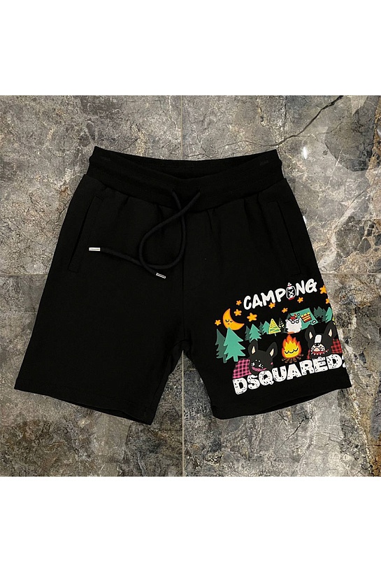 Мужские шорты Dsquared2 "Camping" - Black