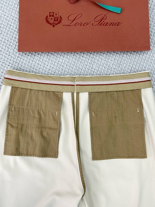 Мужские брюки Loro Piana Premium - Light Beige