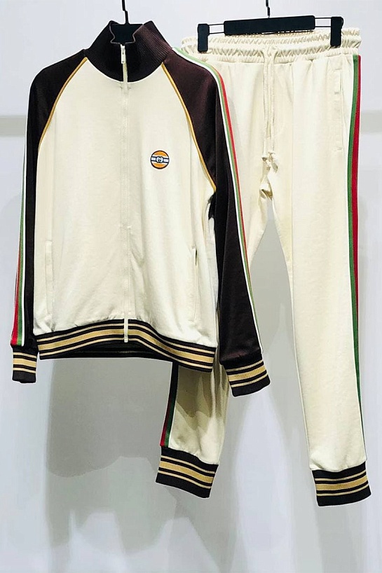 Мужские штаны Gucci Technical Jersey - Beige