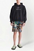 Мужское чёрное худи Off-White Arrows logo-print
