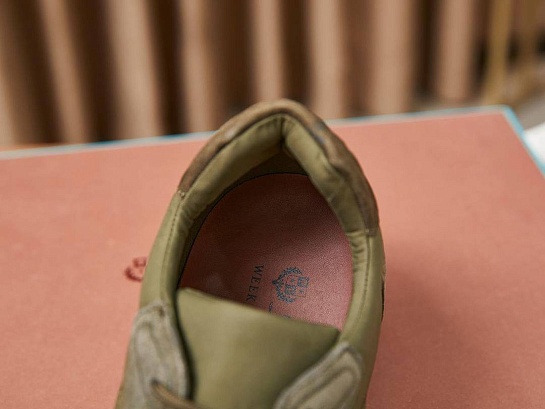 Замшевые кроссовки Loro Piana Week End Walk - Green