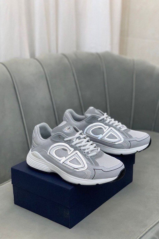 Мужские серые кроссовки Dior B30