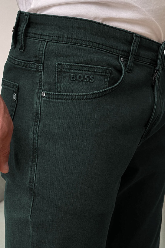 Мужские зелёные джинсы Hugo Boss