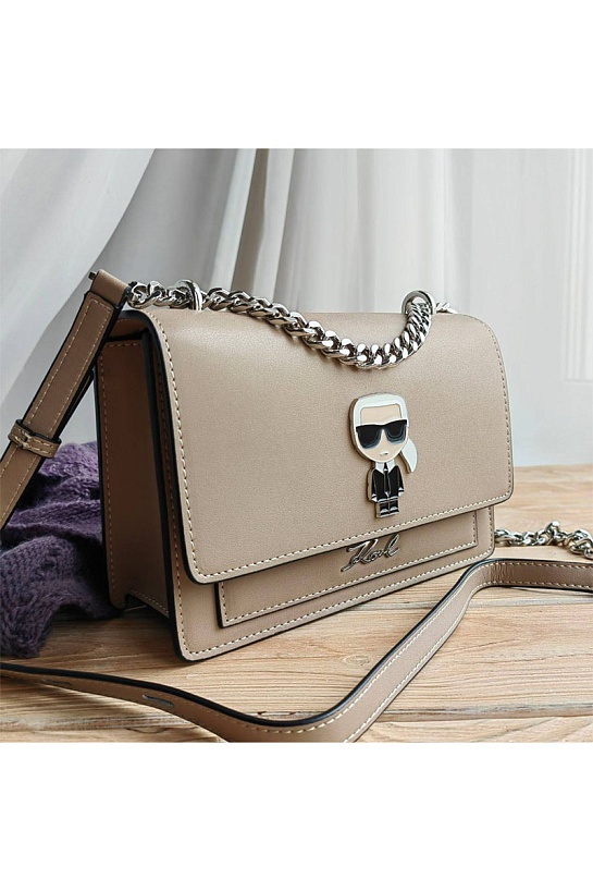 Кожаная сумка Karl Lagerfeld K/Ikonik Metal Lock 22x16 см (3 расцветки)