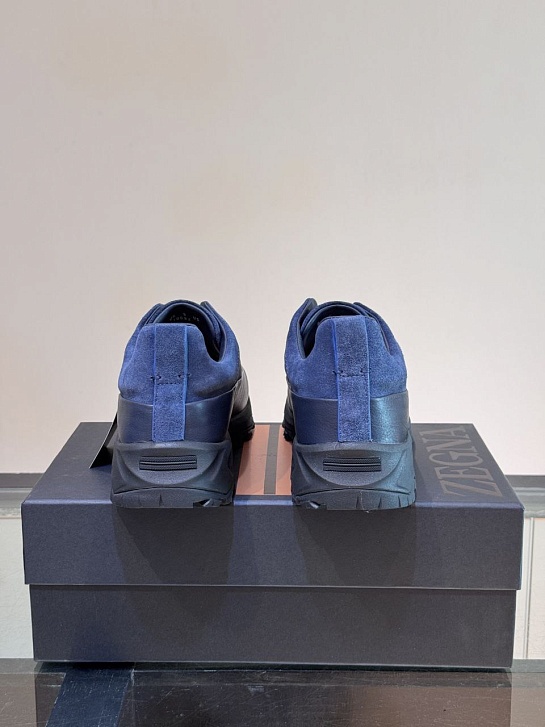 Мужские кроссовки Zegna Triple Stitch Monte - Blue