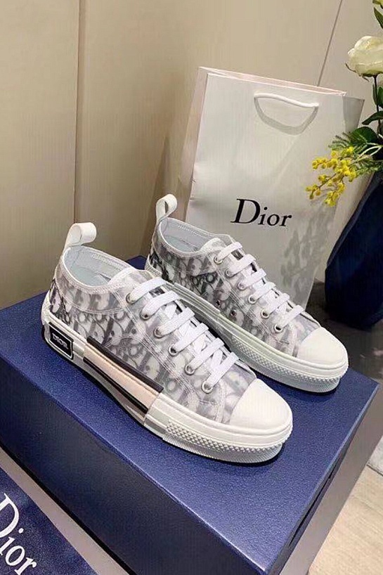 Женские текстильные кеды Dior B23 Low Oblique