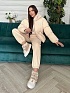 Женский бежевый костюм тройка MIU MIU Premium