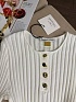 Женский трикотажный лонгслив Schiaparelli premium - White