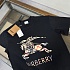 Мужская чёрная футболка Burberry premium