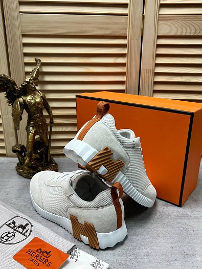 Мужские кроссовки Hermes Bouncing - White   