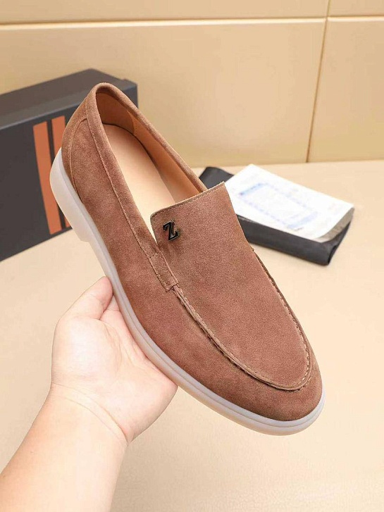 Мужские замшевые лоферы Ermenegildo Zegna