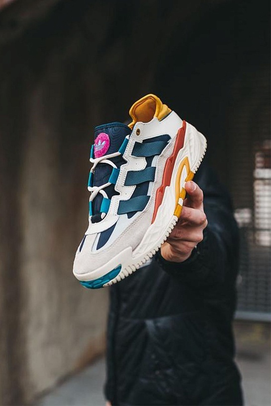 Кроссовки Adidas Niteball - White / Blue