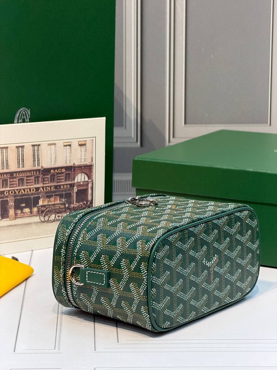 Кожаная сумка Goyard Muse Mini Vanity ​premium 16,5x10,5x8 см
