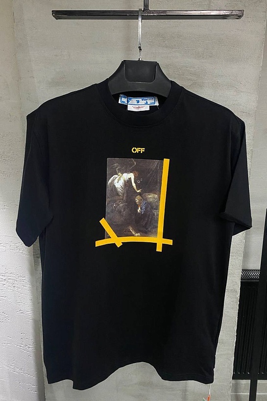 Чёрная футболка Off-White Caravaggio Arrows
