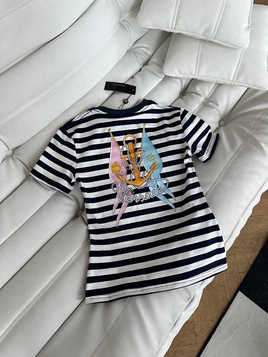 Женская футболка в полоску Versace