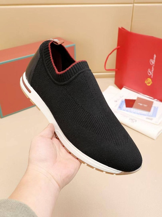 Мужские текстильные кроссовки Loro Piana Lp Flexy Active - Navy