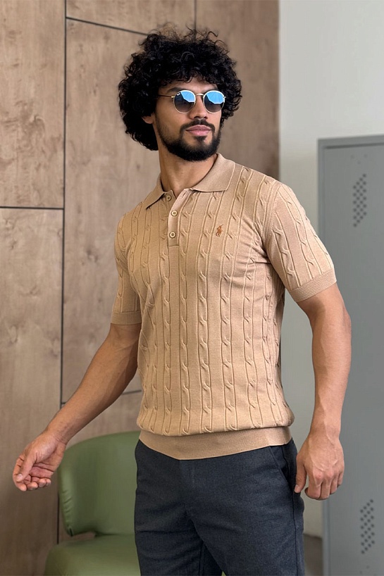 Мужское бежевое поло Роlо Ralрh Lаurеn