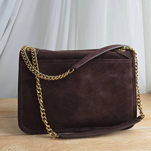 Замшевая сумка  Yves Saint Laurent 28x21 см   