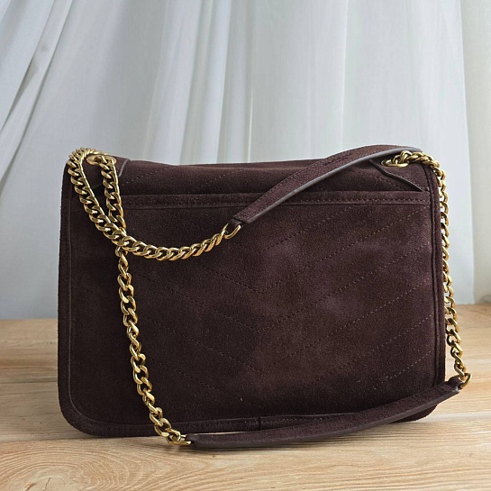 Замшевая сумка  Yves Saint Laurent 28x21 см