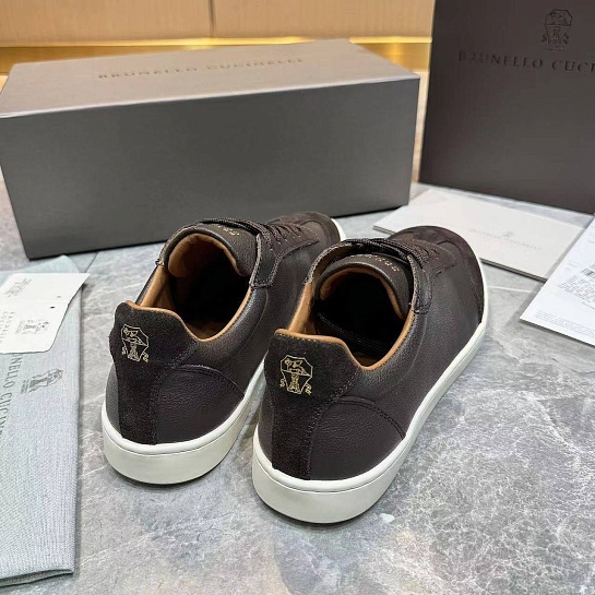 Мужские комбинированные кроссовки Brunello Cucinelli