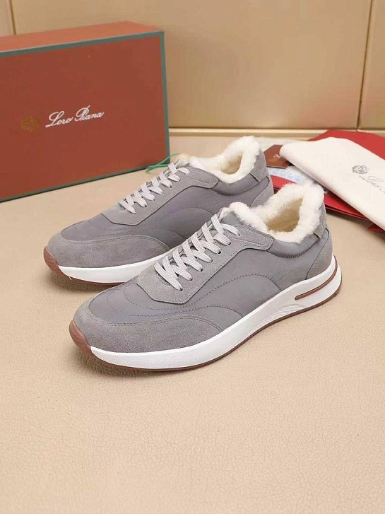 Кроссовки с мехом Loro Piana Week End Walk Evo