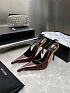 Женские кожаные туфли на каблуке Yves Saint Laurent premium