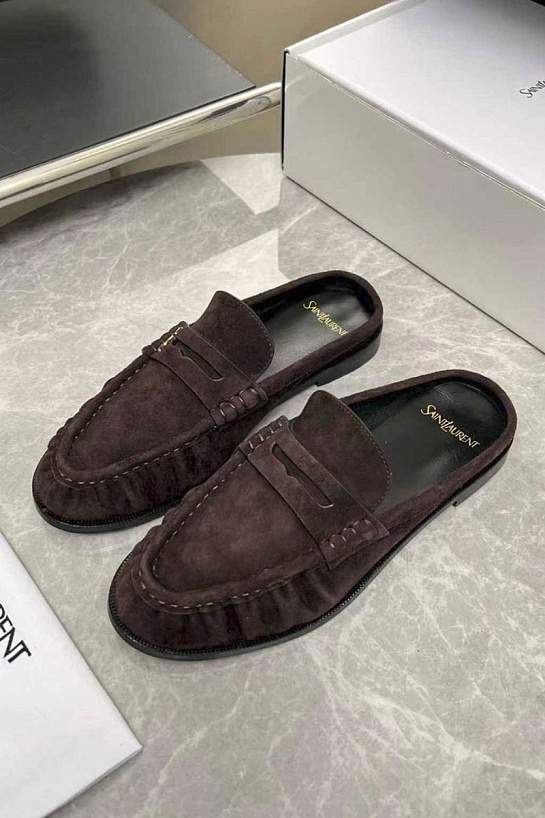 Женские замшевые мюли Yves Saint Laurent premium