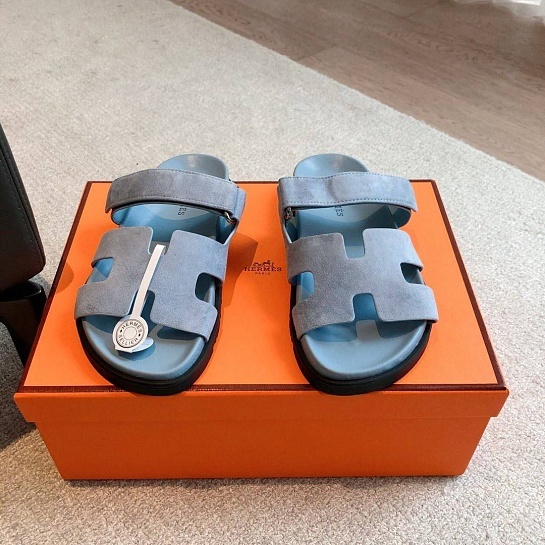 Женские сандалии Hermes Premium - Blue