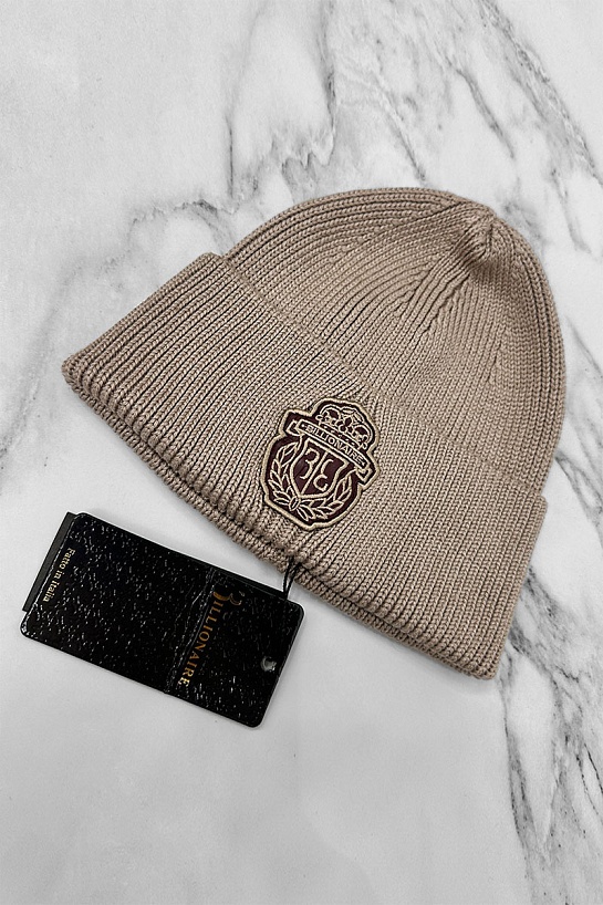 Шапка Billionaire logo-embroidered - Beige