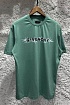 Зелёная оверсайз футболка Givenchy Barbed Wire-print