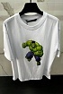 Белая оверсайз футболка Balenciaga Hulk