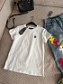 Женская белая футболка Chrome Hearts premium
