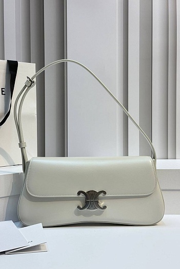 Женская сумка Celine Lola Premium 26x12x5 см - White   