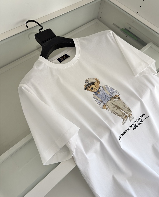 Футболка Роlо Ralрh Lаurеn Hemingway Bear - White