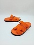 Женские замшевые сандалии Hermes Chypre - Orange