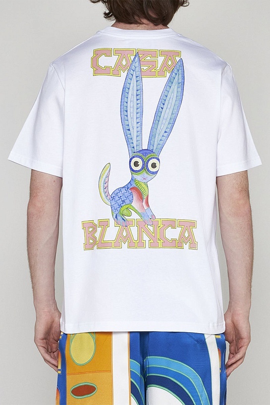 Белая футболка Casablanca Souvenir