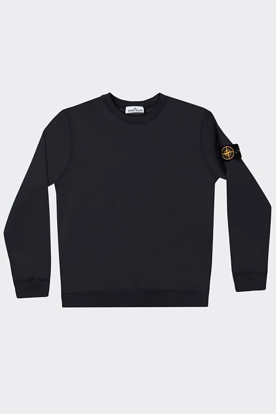 Мужской свитшот оранжевого цвета Stone Island Compass-patch