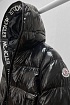 Женская брендовая куртка Moncler чёрного цвета
