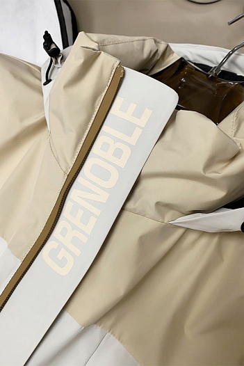 Пуховик Moncler Grenoble Fussen Ski - White / Beige   