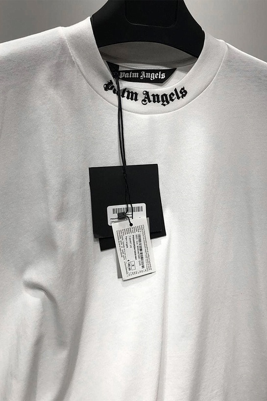 Белая оверсайз футболка Palm Angels