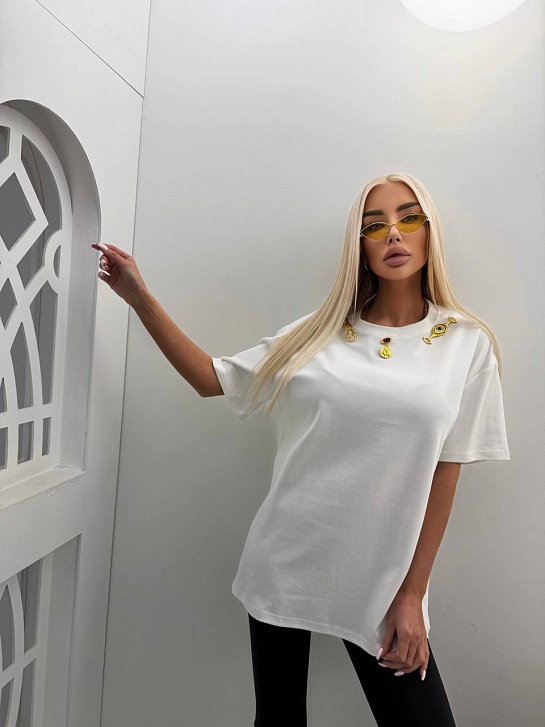 Женская базовая футболка Schiaparelli premium - White